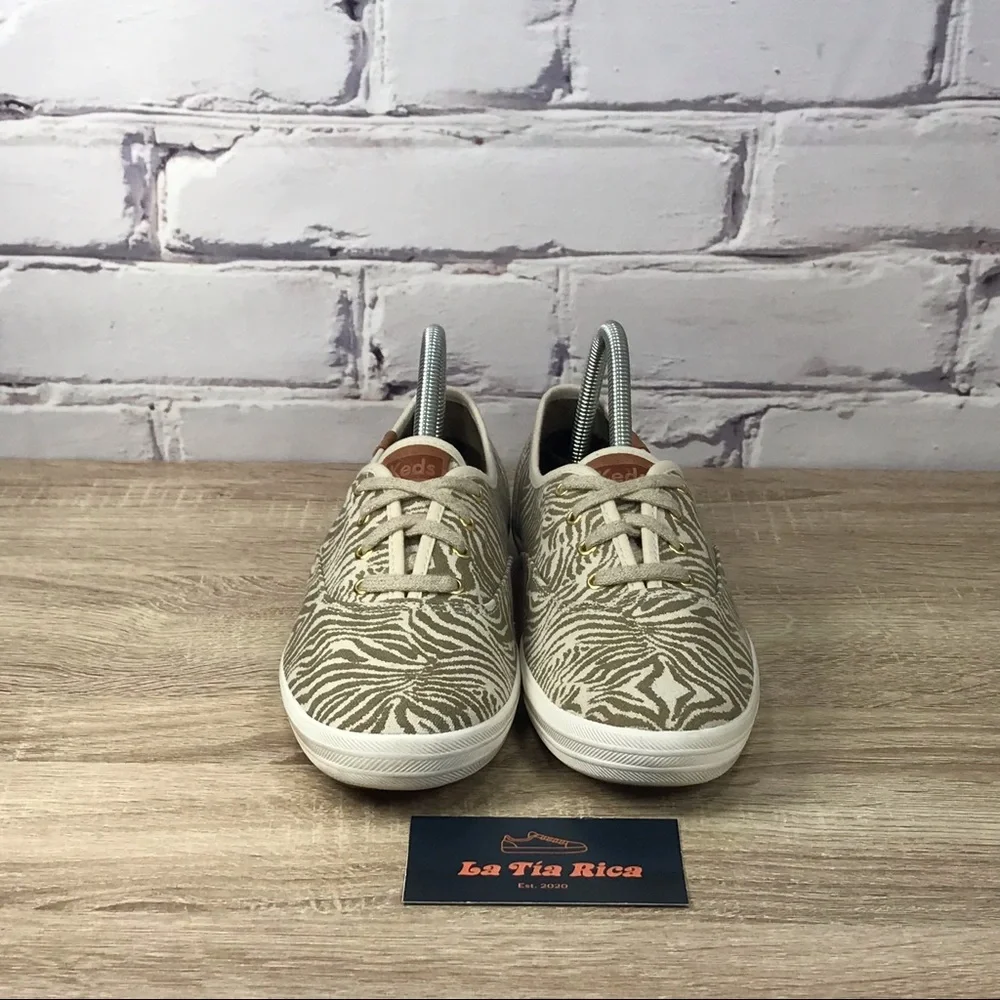 Keds Champion Tiger Animal Print Canvas Sneakers - Picture 2 of 8